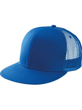 6 panelová šiltovka (KUP TRUCKER FLAT PEAK CAP - 6 PANELS) > modrá (royal)