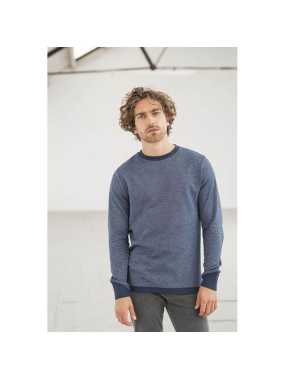 Unisex mikina (Ecologie GALAPAGOS REGEN SWEATSHIRT) > červená (burgundy) / biela > XS