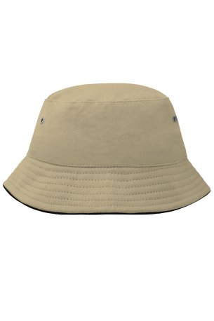 Klobúk (DAIBER Fisherman Piping Hat for Kids) > khaki / čierna