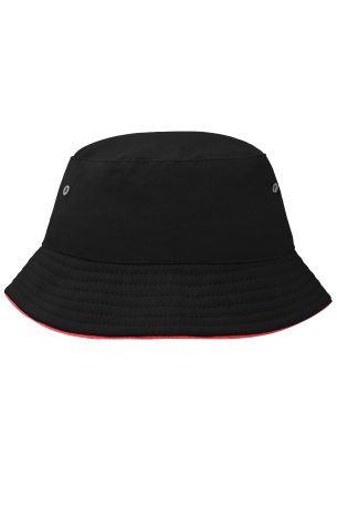 Klobúk (DAIBER Fisherman Piping Hat for Kids) > čierna / červená