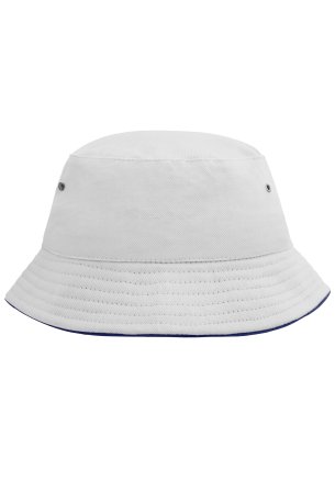 Klobúk (DAIBER Fisherman Piping Hat for Kids) > biela / modrá (navy)