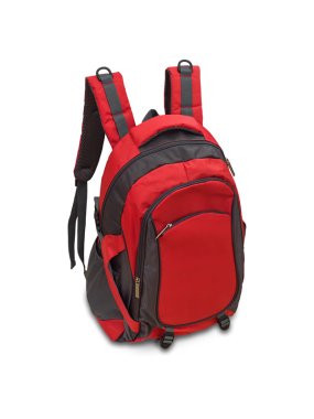 Trekingový batoh s priestorom na laptop > červená