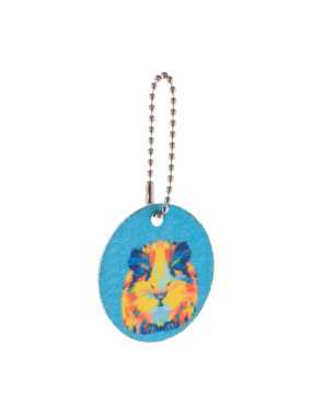 | Prívesok na kľúče na zákazku, kruh > biela