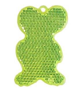 Reflexný prívesok  (MBW Reflector, mouse) > zelená (lime) / žltá