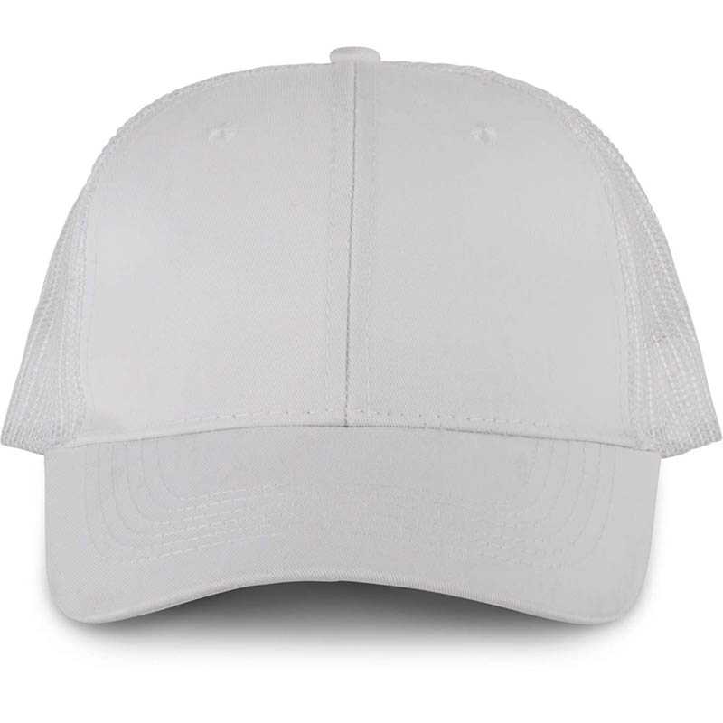 6 panelová šiltovka (K-UP OEKOTEX CERTIFIED TRUCKER CAP) > biela / biela