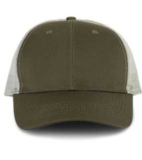 6 panelová šiltovka (K-UP OEKOTEX CERTIFIED TRUCKER CAP) > khaki / šedá (light)