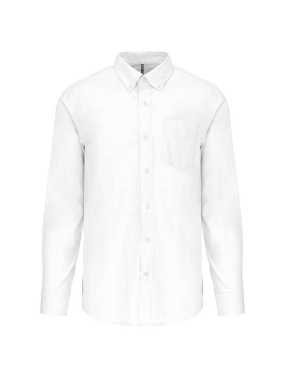 Pánska košeľa (KARIBAN MENS LONG SLEEVE SHIRT) > biela > M