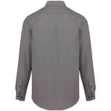 Pánska košeľa (KARIBAN MENS LONG SLEEVE SHIRT) > strieborná (oxford) > S