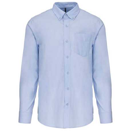 Pánska košeľa (KARIBAN MENS LONG SLEEVE SHIRT) > modrá (oxford) > S