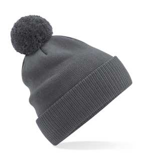 Unisex čiapka (Beechfield Organic Cotton Snowstar Beanie) > šedá (graphite)