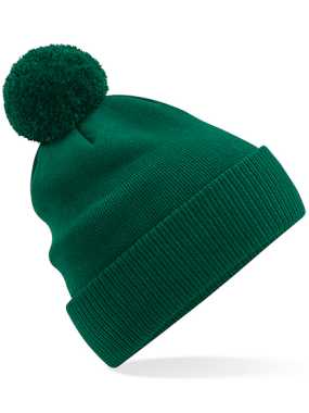 Unisex čiapka (Beechfield Organic Cotton Snowstar Beanie) > zelenná (bottle)