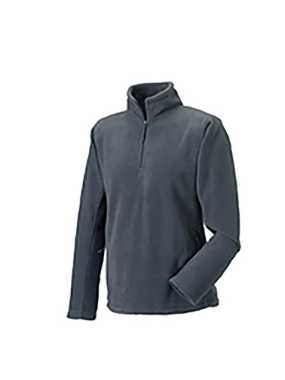 Pánska fleece mikina(Quarter Zip Outdoor Fleece RUSSELL) > šedá (convoy) > L