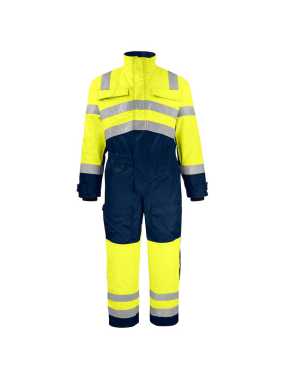 Unisex overal (PROJOB COVERALL PADDED EN ISO 20471 CLASS 3) > žltá / modrá (navy) > 46