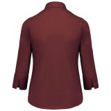 Dámska košeľa (LADIES' 3/4 SLEEVE SHIRT KARIBAN) > červená (wine) > S