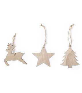 Sada vianočných ozdôb, 3 ks > viacfarebná