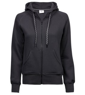Dámska mikina (Tee Jays Womens Fashion Full Zip Hood) > šedá (dark) > S