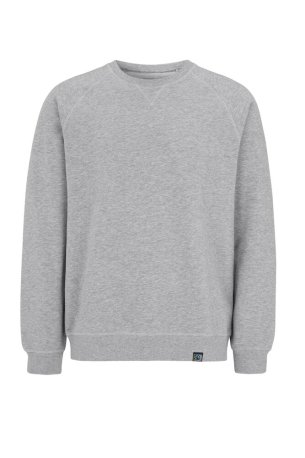 Pánska mikina (COTTOVER F. TERRY CREW NECK MAN (GOTS)) > šedá (melange) > 4XL