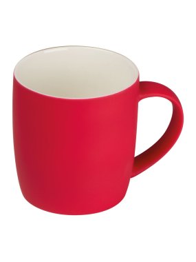 Hrnček s gumeným povrchom > červená
