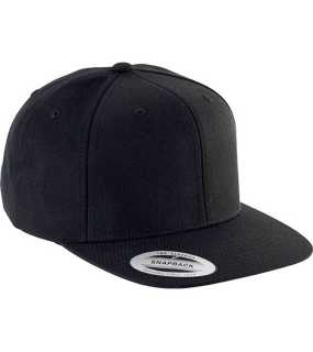 6 panelová šiltovka (K-up CAP FLAT PEAK - 6 PANELS) > čierna / čierna