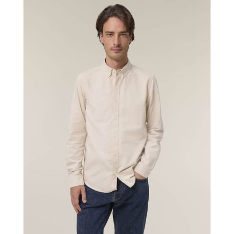 Pánska košeľa (STANLEY\STELLA Stanley Oxford Shirt) > béžová (oxford) > S