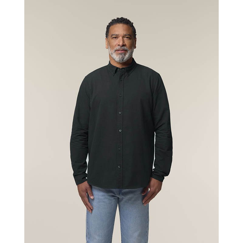 Pánska košeľa (STANLEY\STELLA Stanley Oxford Shirt) > čierna > S