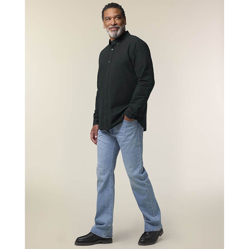 Pánska košeľa (STANLEY\STELLA Stanley Oxford Shirt) > čierna > S