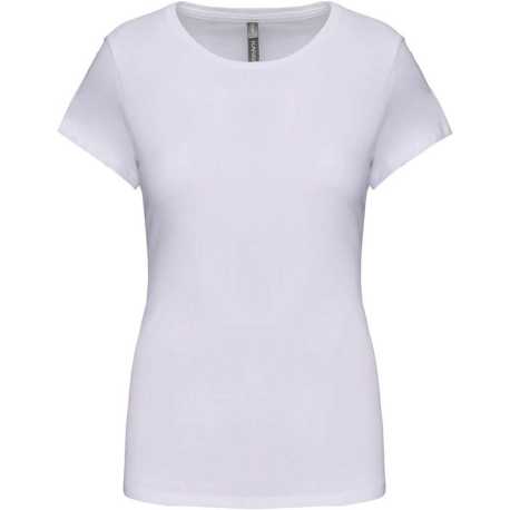 Dámske tričko (KARIBAN LADIES' SHORT-SLEEVED CREW NECK T-SHIRT) > biela > M