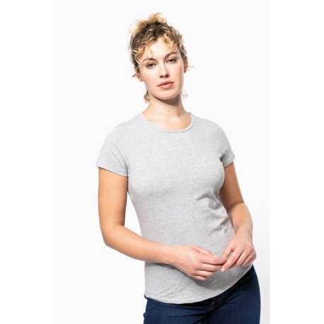 Dámske tričko (KARIBAN LADIES' SHORT-SLEEVED CREW NECK T-SHIRT) > biela > M