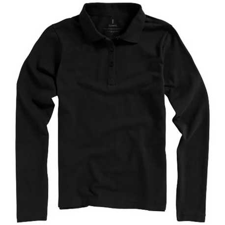 Dámska polokošeľa (Oakville Ladies long sleeve Polo Elevate) > čierna (solid) > S