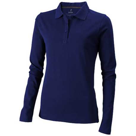 Dámska polokošeľa (Oakville Ladies long sleeve Polo Elevate) > modrá (navy) > S