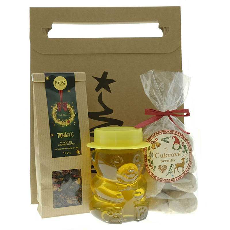 Vianočná darčeková taška Cukrové perníky a Tichá noc