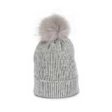 Pánska čiapka (K-UP KNITTED BOBBLE BEANIE IN RECYCLED YARN) > šedá (light heather)