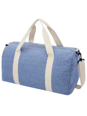 Sportovní taška Pheebs z recyklované bavlny a polyesteru s gramáží 450 g/m2>modrá (dark)