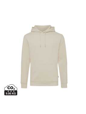 Nefarbená mikina s kapucňou Iqoniq Torres z recykl. bavlny > hnedá (natural raw) > 4XL