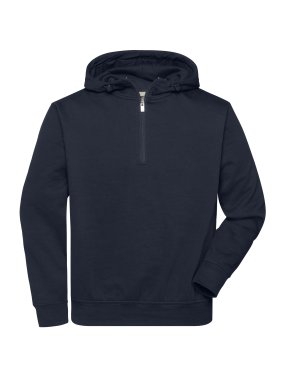 Pánska mikina (JN Organic workwear half zip) > modrá (navy) > XL