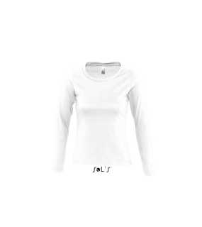 Dámske tričko (SOLS MAJESTIC WOMEN LONG SLEEVE T-SHIRT > biela > 2XL