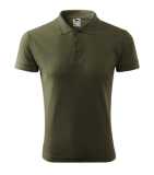 Unisex polokošeľa (MALFINI Pique 200) > zelená (military) > S