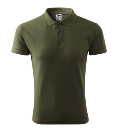 Unisex polokošeľa (MALFINI Pique 200) > zelená (military) > S