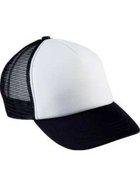 5 panelová šiltovka (K-UP KIDS' TRUCKER MESH CAP - 5 PANELS) > biela / čierna