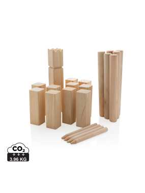 Herná sada Kubb z dreva > hnedá