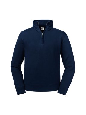 Pánska mikina (RUSSELL Adults' Authentic 1/4 Zip Sweat)>modrá (bright navy marl)>M