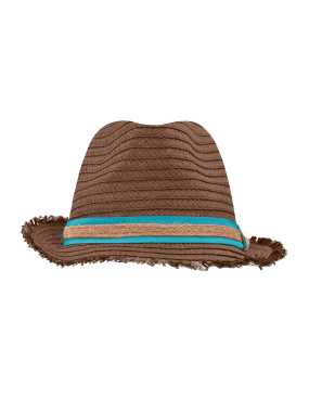 Klobúk(MB Trendy Summer Hat) > hnedá (nougat) / tyrkysová > S/M
