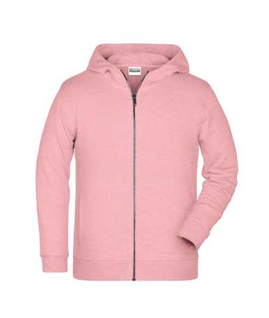 Detská mikina(DAIBER Childrens Zip Hoody) > ružová (rose melange) > L