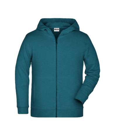 Detská mikina(DAIBER Childrens Zip Hoody) > modrá (petrol melange) > XS