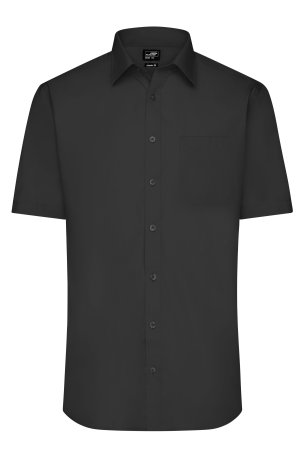 Pánska košeľa(DAIBER Mens Shirt Shortsleeve Poplin) > čierna > S