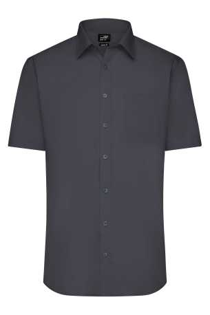 Pánska košeľa(DAIBER Mens Shirt Shortsleeve Poplin) > šedá (carbon) > S