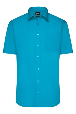 Pánska košeľa(DAIBER Mens Shirt Shortsleeve Poplin) > tyrkysová > S