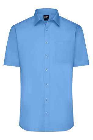 Pánska košeľa(DAIBER Mens Shirt Shortsleeve Poplin) > modrá (aqua) > S