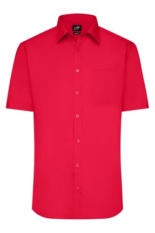 Pánska košeľa(DAIBER Mens Shirt Shortsleeve Poplin) > červená (tomato) > S