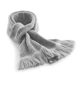 Unisex šál (Beechfield Classic Knitted Scarf) > šedá (heather) > 152X18 CM